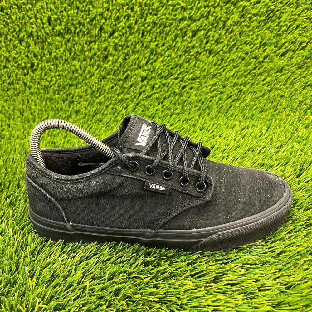Vans Atwood Deluxe Mens Size 7 Black Casual Walking‎ Canvas Skate Shoes Sneaker